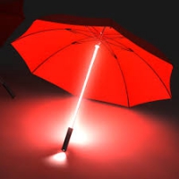 Светящийся зонт трость с фонариком, необычный подарок