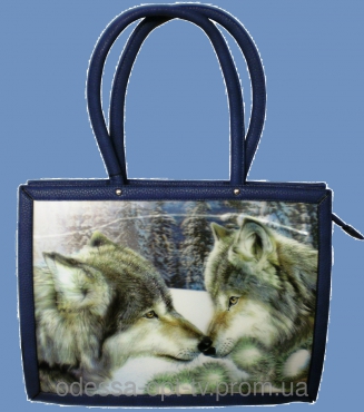 Эксклюзивная сумка с 3D STEREO рисунком "Волки