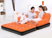 Велюровый диван-трансформер надувной 5 в 1 Bestway 67356