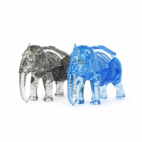 Сrystal puzzle 3D. 3Д пазлы кристалл. Слон 2 цвета