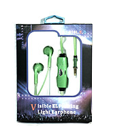 Наушники со светящимися проводами MDR 618 с микрофоном Зеленые  ― "Vgik - Вжик, магазин полезных вещей."