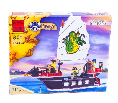 Конструктор Brick "Пиратский корабль Барбара" 301 ― "Vgik - Вжик, магазин полезных вещей."