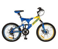 Велосипед 20 дюймов  Profi (Желто-синий)