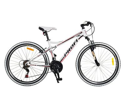 Велосипед горный 26 дюймов Profi (Бело-красный) ― "Vgik - Вжик, магазин полезных вещей."