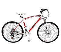 Велосипед горный 26 дюймов Profi  Expert (Красно-белый)