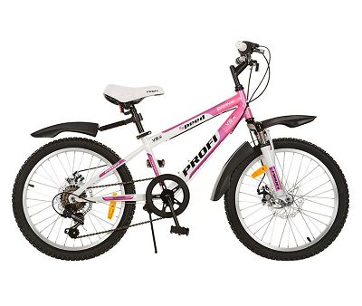 Велосипед 20 дюймов  Profi (Бело-розовый) ― "Vgik - Вжик, магазин полезных вещей."