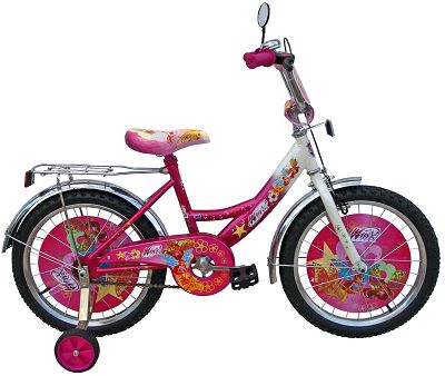 Велосипед детский для девочки Winx 12 дюймов ― "Vgik - Вжик, магазин полезных вещей."