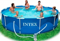 Intexт28218 +полный комплект. Каркасный бассейн