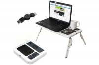 Подставка столик для ноутбука E-table с двумя usb кулерами