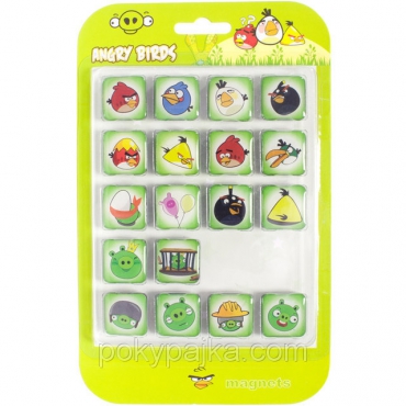 Магниты на холодильник - Angry Birds 18 шт ― "Vgik - Вжик, магазин полезных вещей."