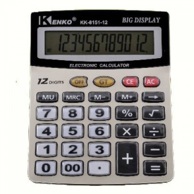 Калькулятор Kenko 8151-12 ― "Vgik - Вжик, магазин полезных вещей."