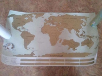 Скретч карта мира для путешественника