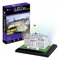 Пазл 3D  LED  Белый Дом 56 деталей
