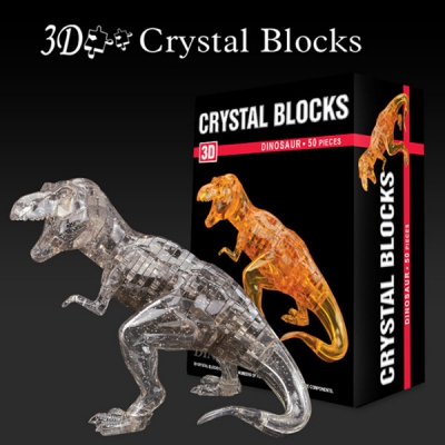Сrystal puzzle 3D. 3Д пазлы кристалл. Динозавр Рэкс ― "Vgik - Вжик, магазин полезных вещей."