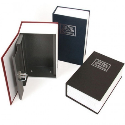 Книга, книжка сейф на ключе, металл, 180х115х55мм ― "Vgik - Вжик, магазин полезных вещей."