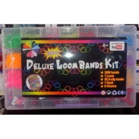 Резинки для плетения браслетов deluxe loom bands kit 2000шт.