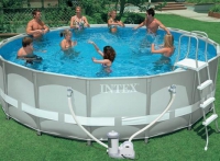 Intex Интекс 28322 Каркасный бассейн Ultra Frame Pool + аксессуары