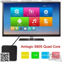 Цифровая IPTV приставка, TV Box MXQ Amlogic S805 Android 4.4 Quad-Core WiFi Kodi 4K Smart set TV Box 8GB XBMC